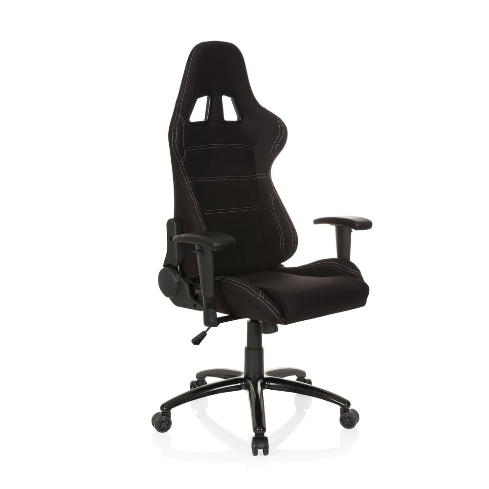 hjh OFFICE Gaming Stuhl Bürostuhl GAME FORCE Computerstuhl Stuhl Stoff schwarz   - 4251084660406