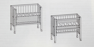 B-Ware Ti Ssi Beistellbett Maxi Boxspring Bett Babybett Kinderbett Beistellbett 50x94