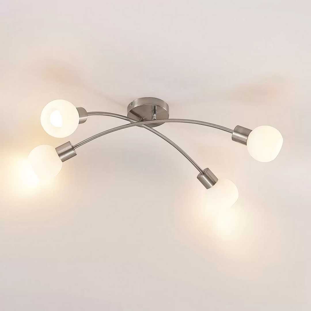 Lindby Lioma Deckenleuchte 4-flammig nickel Deckenlampe Leuchte SIEHE TEXT/FOTO