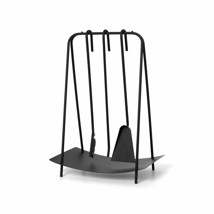Ferm Living Port Kaminbesteck Kaminset Kamingarnitur Garnitur Edelstahl Schwarz  B-Ware