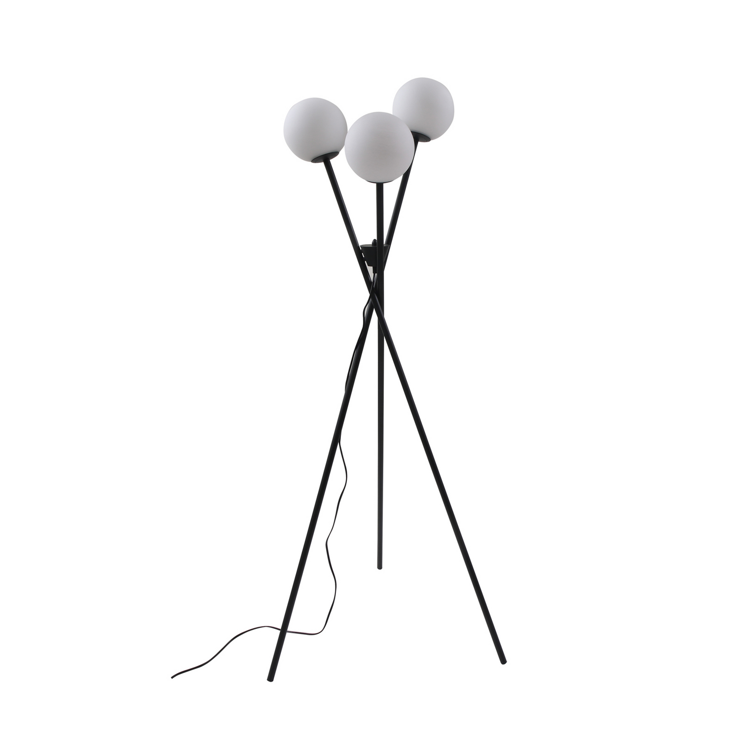 Lucande Stehleuchte Visata Schwarz Glas Dreibein Stehlampe Lampe Leuchte Spot B-Ware - 4251911778922