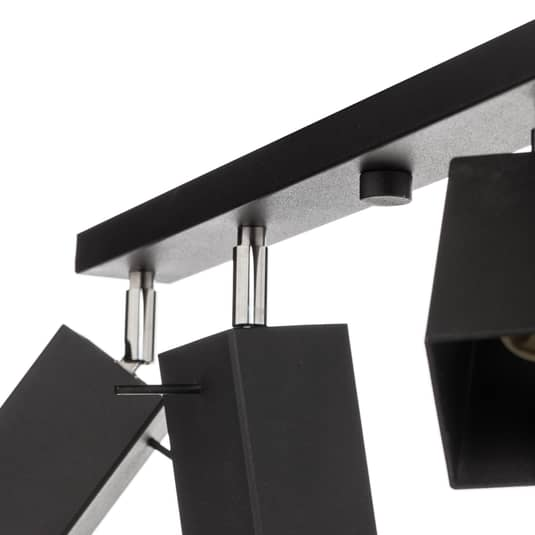 Euluna Deckenstrahler Deckenlampe Leuchte Square Schwarz Sechsflammig Linear B-Ware - 5903282730410