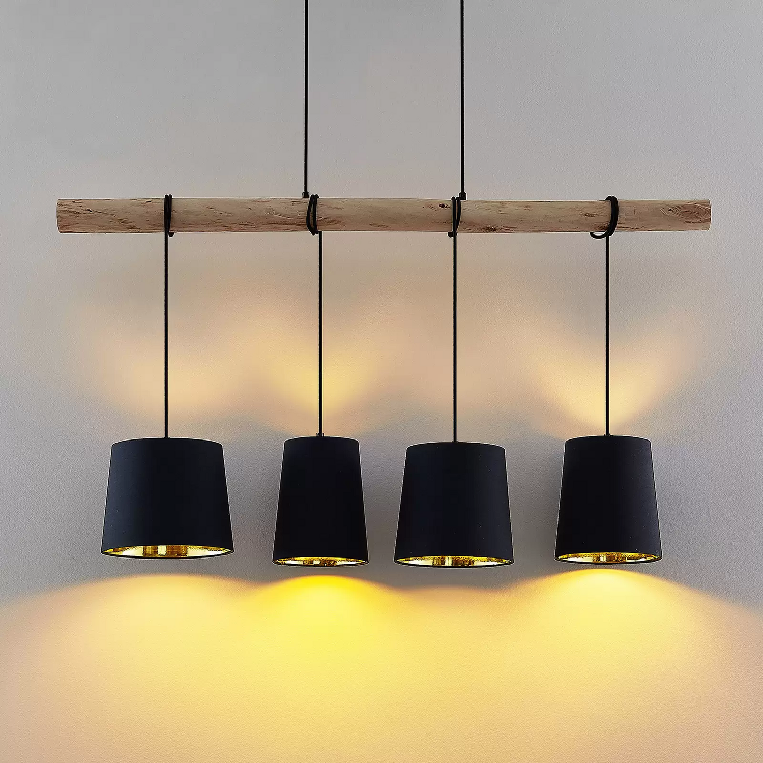 B-Ware Lindby Hängeleuchte Pendelleuchte Hinai Schwarz Deckenleuchte Led Lampe 116cm