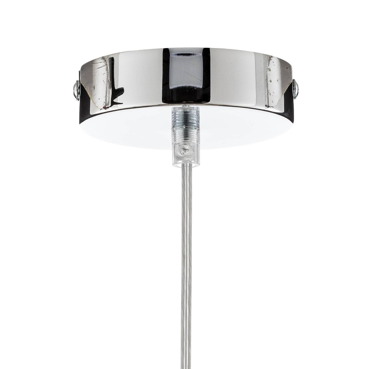 Euluna Glas-Hängeleuchte Sol Hängeleuchte Lampe Leuchte E27 Ø 35 chrom transpare - 5901780542627