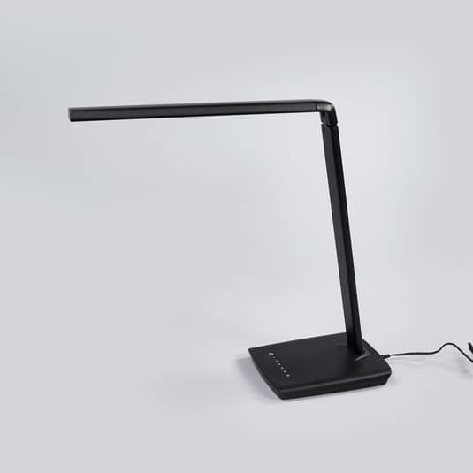 Lindby Kuno LED-Schreibtischleuchte Schreibtischlampe Tischleuchte USB-Anschluss