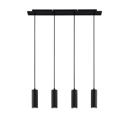 Lindby Joffrey Hängeleuchte Vierflammig Schwarz Deckenlampe Pendelleuchte G589 B-Ware - 12753289719117