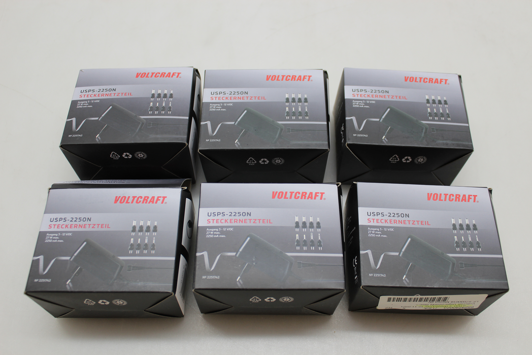 Voltcraft Usps 2250 N Steckernetzteil Netzadapter Netzteil 6 Stück B-Ware