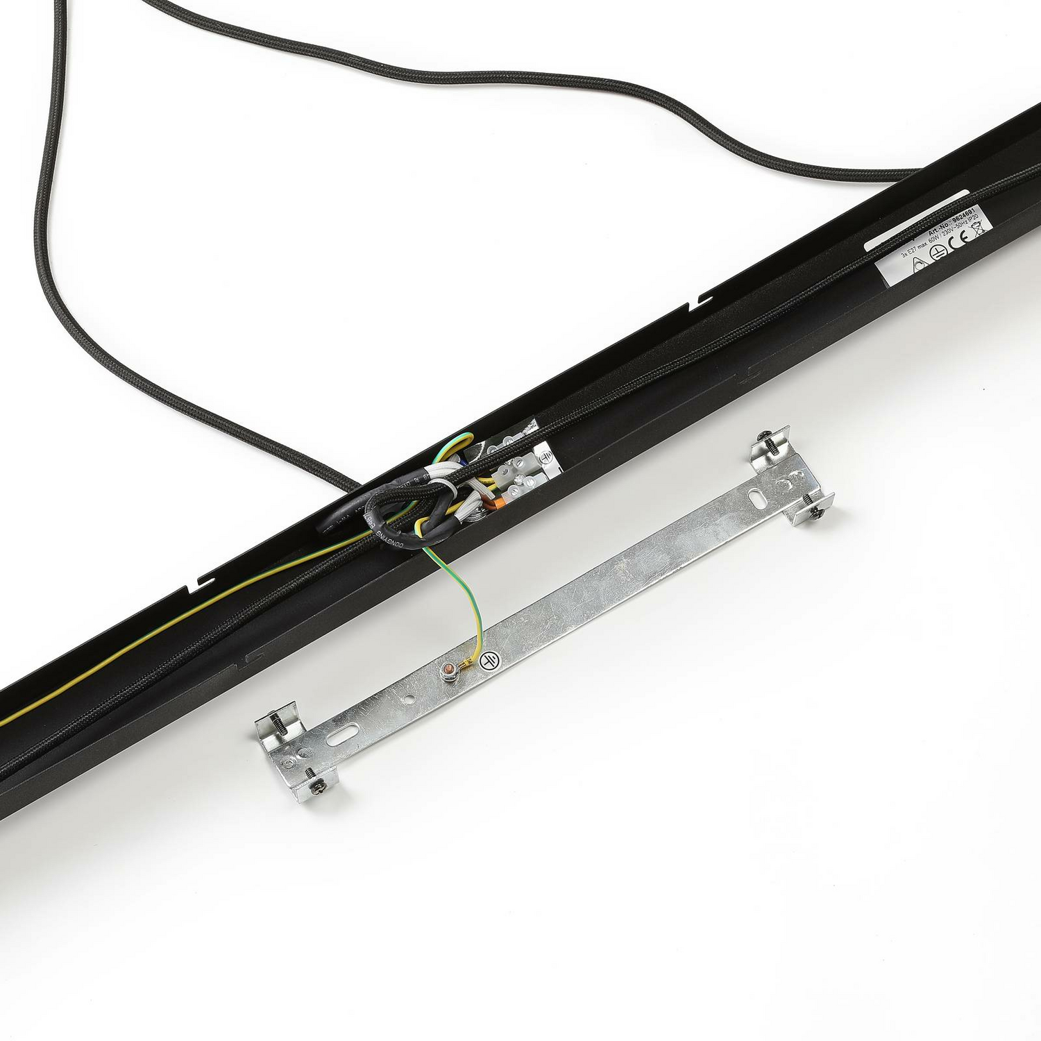 Suspension Lindby Sofian, 3 lumières, E27, gris fumé, schw256