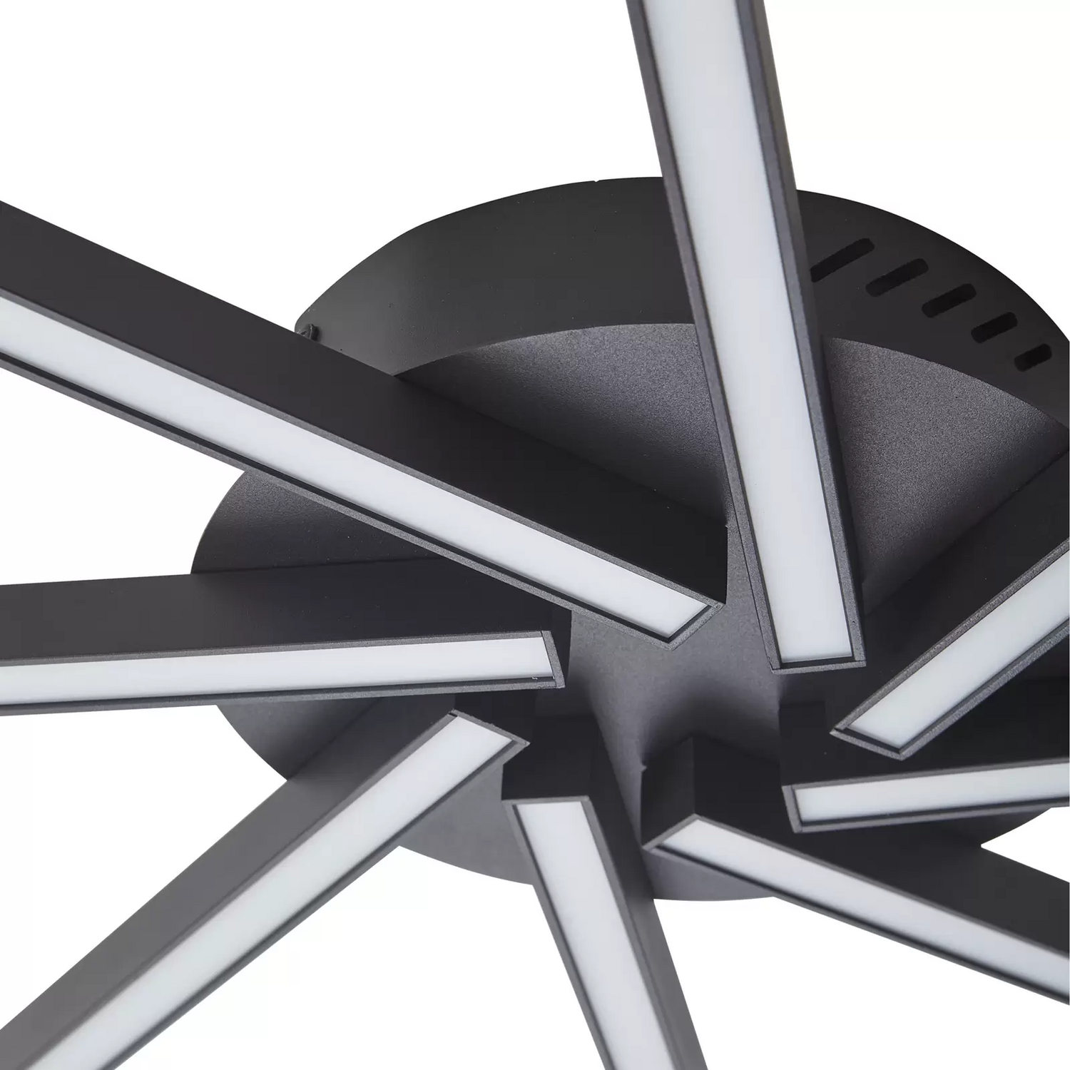B-Ware Lucande Led Deckenleuchte Tjado ø 70 Cm Schwarz Metall Deckenlampe Leuchte S991