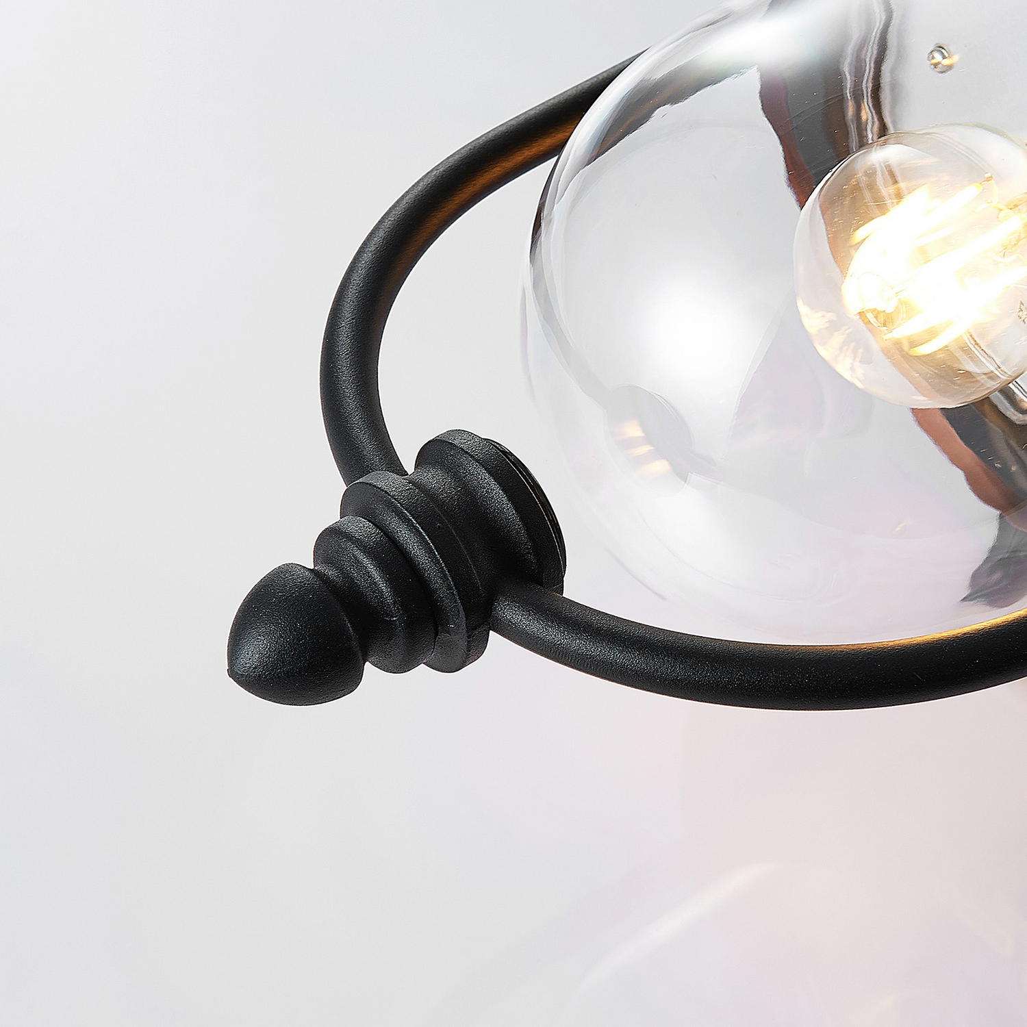 B-Ware Lindby Clint Außenwandleuchte Wandleuchte Lampe Laterne E27 Alu Schwarz Kupfer