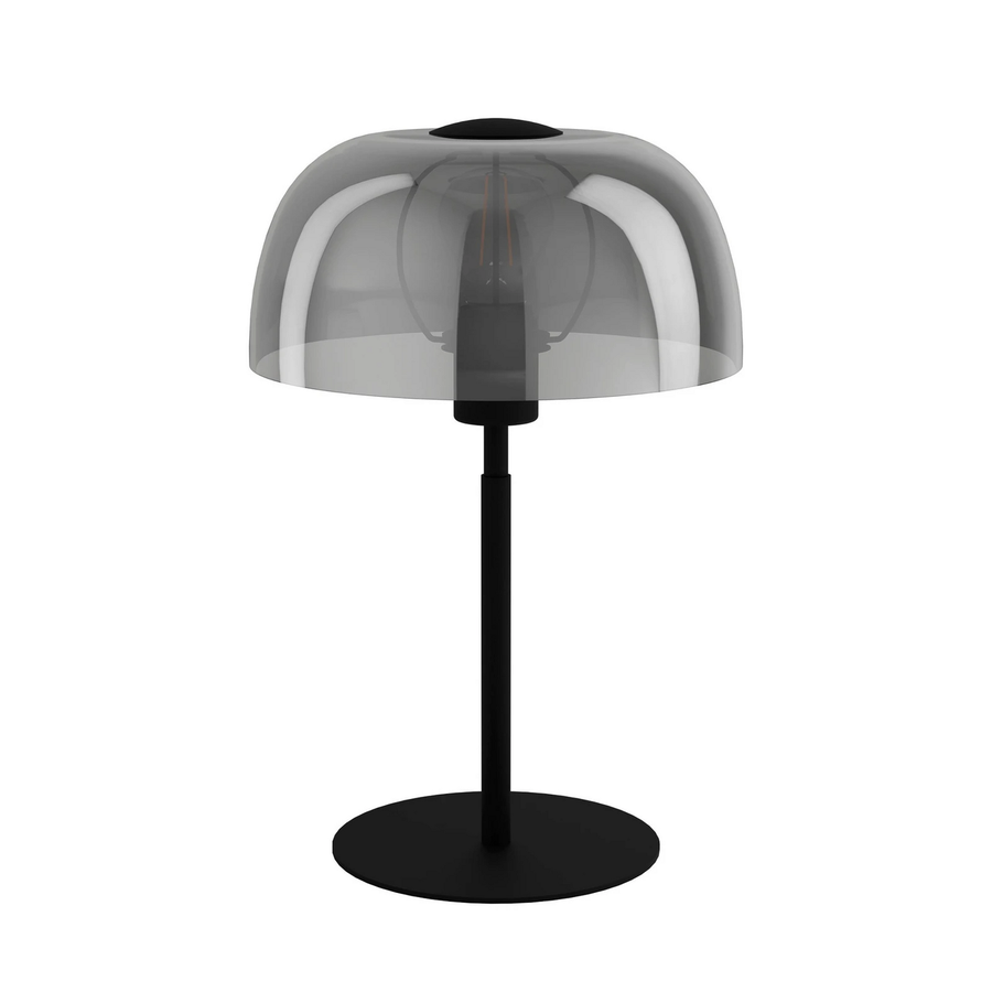 Eglo Tischleuchte Solo 2 Tischlampe Tischlicht Lampe Schwarz Transparent/Schwarz B-Ware - 9008606235346