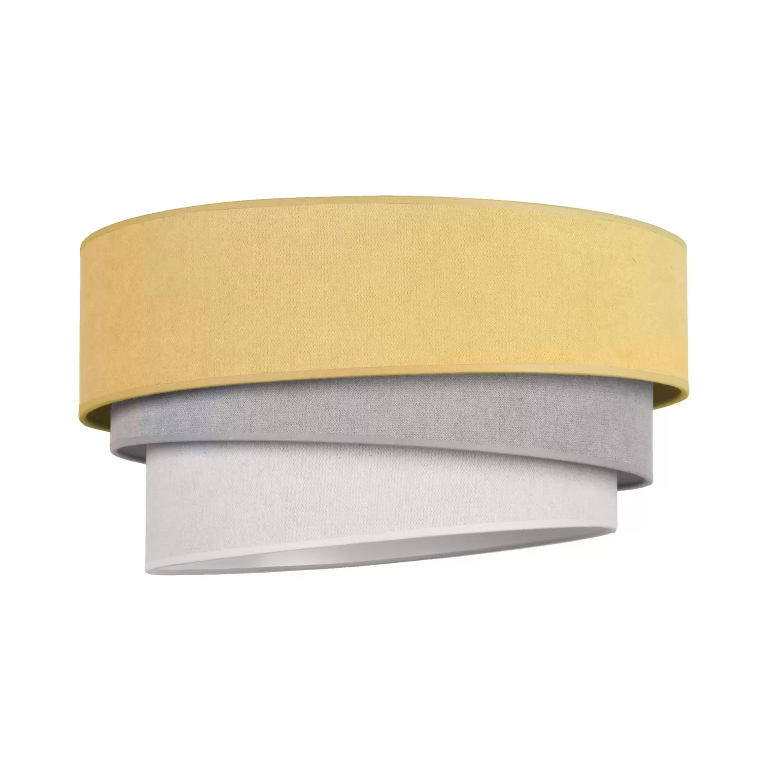 B-Ware Euluna Deckenlampe Pastell Trio Deckenlicht Lampe E27 ø45cm Senf Grau Hellgrau