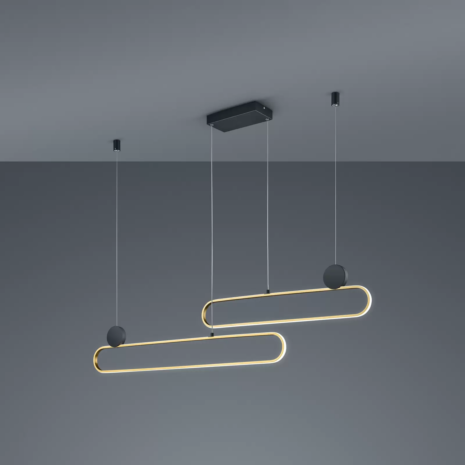 Trio Lighting Led Hängeleuchte Grant Dimmbar Cct Messing Deckenlampe Pendellampe B-Ware - 4017807542233