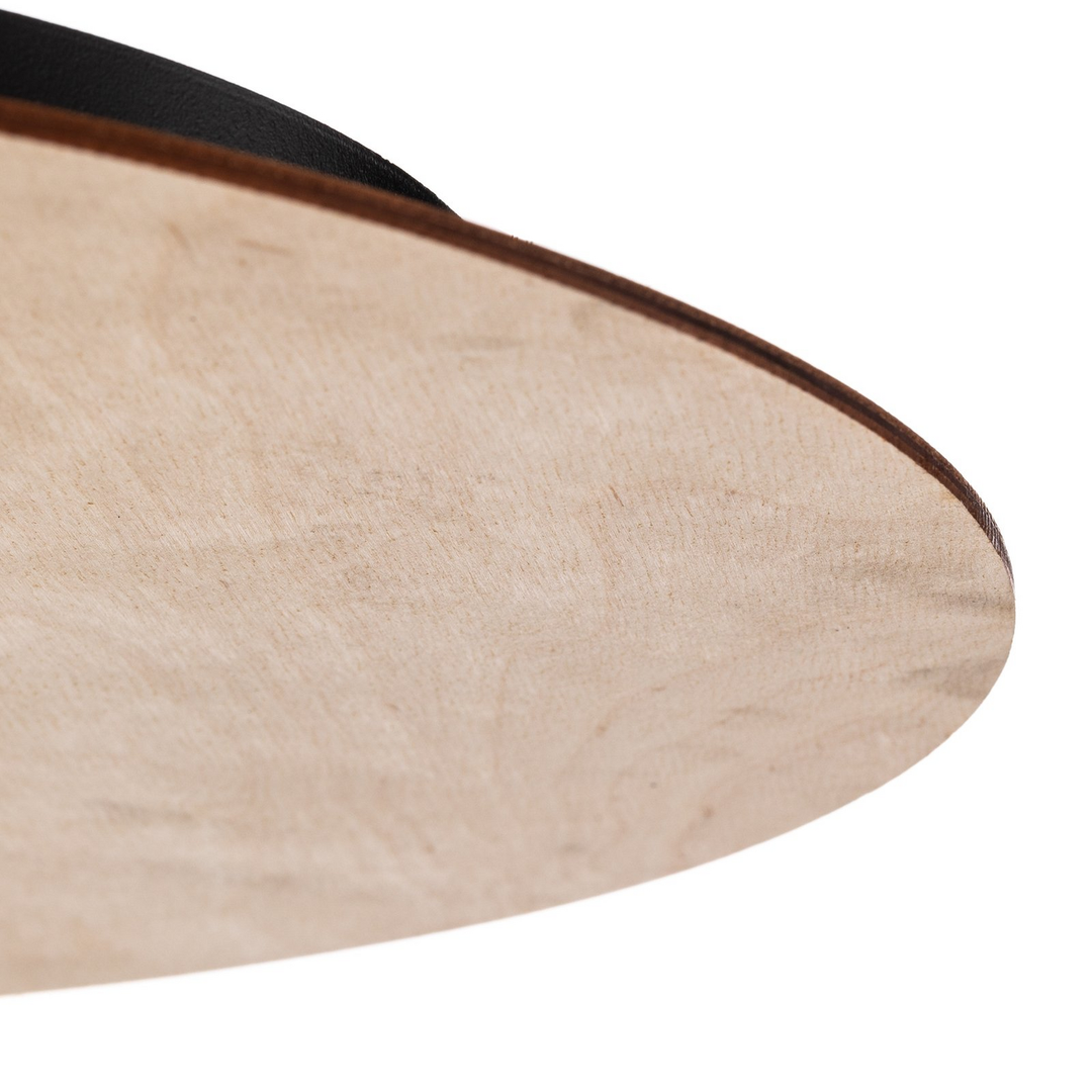 Deckenleuchte Kenzo rund braun/weiß 1-flammig Deckenlampe Lampe Leuchte Spot