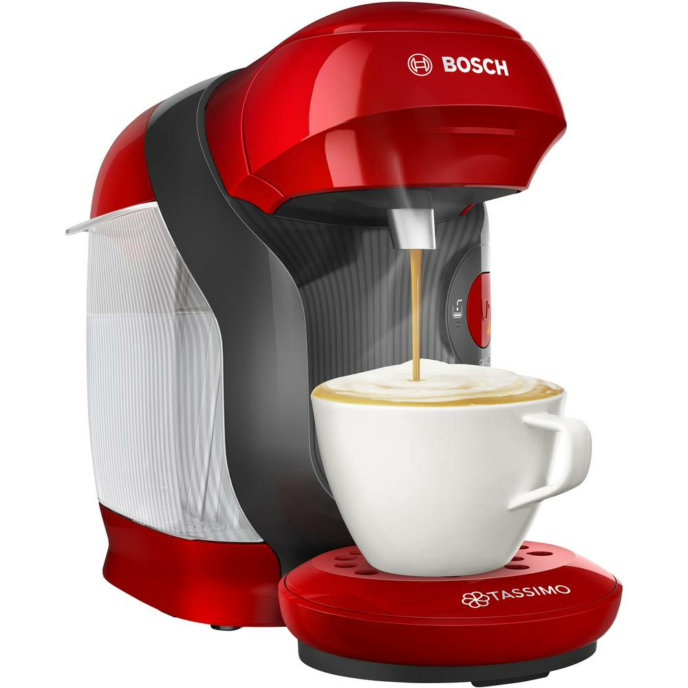 Bosch Haushalt Style TAS1103 Kapselmaschine Rot One Touch Kaffemaschine Rot