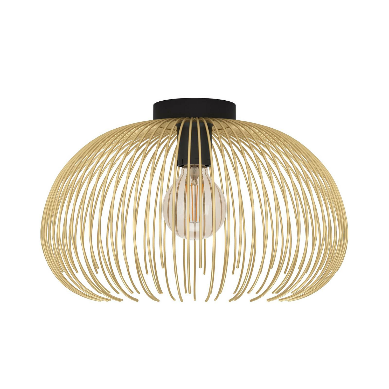 B-Ware Eglo Deckenlampe Venezuela Deckenlampe Lampe Leuchte Dekoleuchte Gold Schwarz