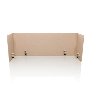 B-Ware hjh OFFICE Tischtrennwand Akustikpanel FLEXMIUT Sichtschutz PET beige Trennwand