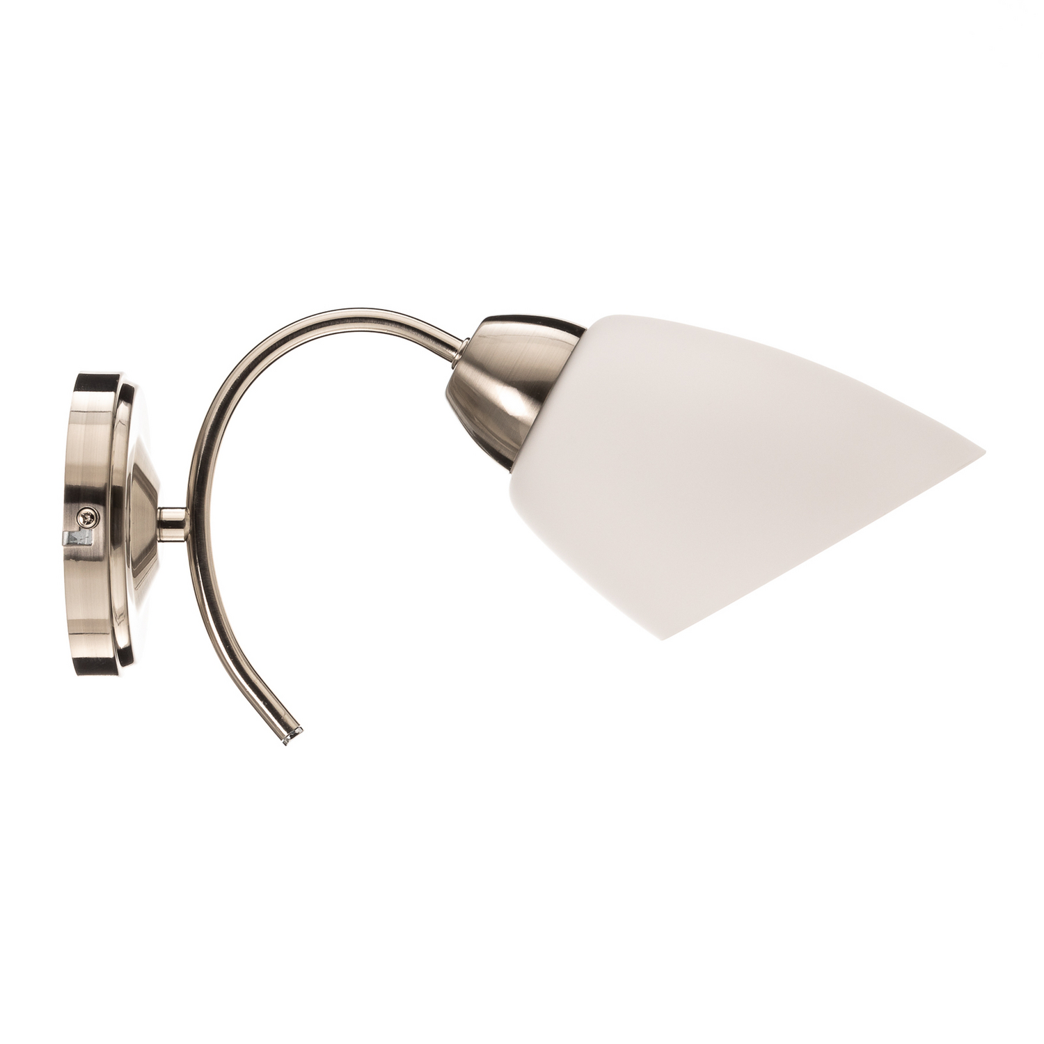 B-Ware Euluna Wandleuchte Varietta Mit Glasschirm Nickel Wandleuchte Deko Leuchte Lampe