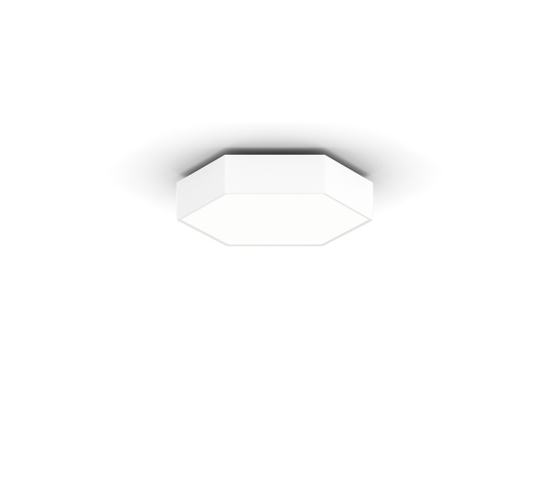 Xal Eckenleuchte Hex O 750 Weiss Led 3000 K 4060 Lm L75 Cm H10 Cm Deckenlampe Lampe B-Ware - 9702031