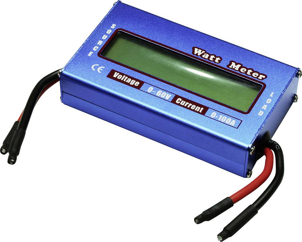 Extron Modellbau Wattmeter 80 A Stecksystem: Offene Kabelenden Watt Meter Strom B-Ware