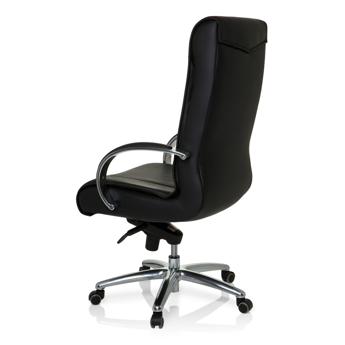 hjh OFFICE Chefsessel XXL F 400 Leder schwarz Ergonomischer Bürostuhl 150kg - 4260284083915