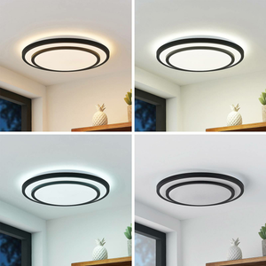 Plafonnier LED Lindby Essina de qualité B, spot de plafond, lampe, éclairage, température de couleur variable 225