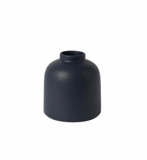Raawii Vase Omar Dunkelblau Vase Blumenvase Tischvase Steingutvase Steingut B-Ware