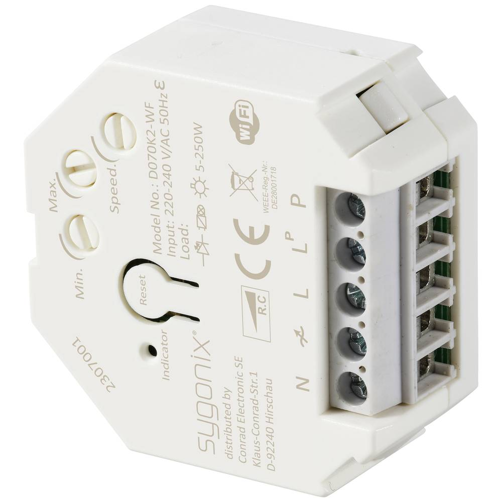 B-Ware Sygonix Unterputz Dimmer Schalter Wi Fi Tuya Led Lampe Glühlampe Halogenlampe We