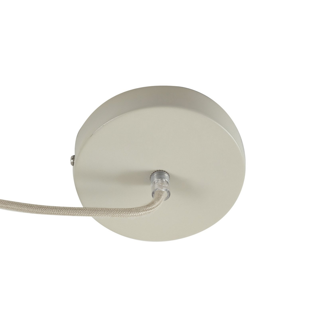 Lindby Hängeleuchte Elover beige Ø 45 cm Eisen Deckenlampe Deckenleuchte La135