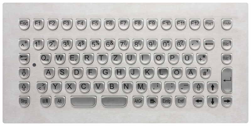 Gett Tkv 084 Modul Usb De Kabelgebunden Tastatur Qwertz Pc Zubehör Edelstahl B-Ware