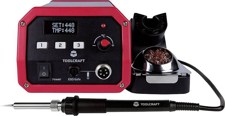 Toolcraft ST-100D Lötstation digital 100 W 150 bis 450 °C inkl. Lötspitze Lö534