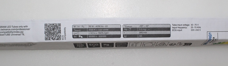 Ledvance Led G5 Röhrenform T5 Evg 26 W Neutralweiß ø X L 16 X 1149 Mm 10 Stück B-Ware