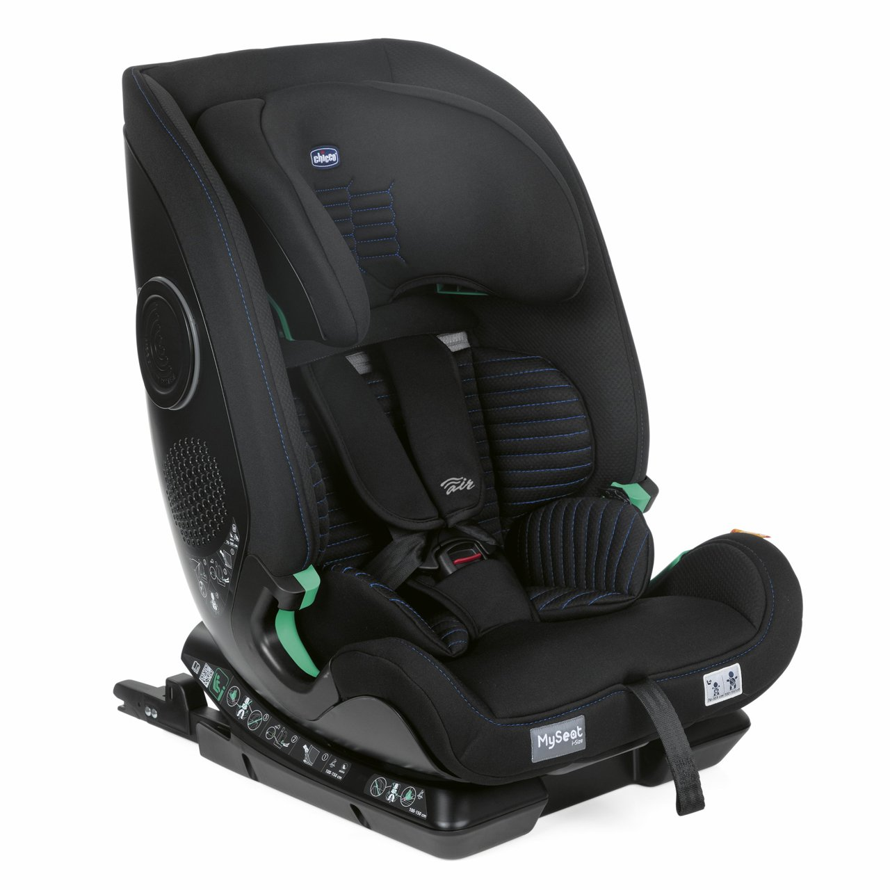 B-Ware Chicco My Seat I Size Air Kindersitz Autositz Autokindersitz 76 150 Cm Schwarz