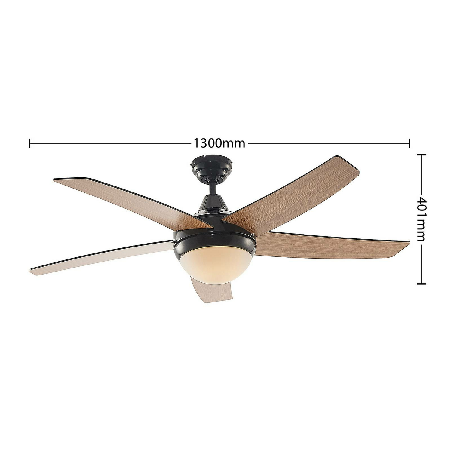 Starluna Auraya Deckenventilator Ventilator Decken Ventilator Deko Schwarz Eiche B-Ware - 4251911744705