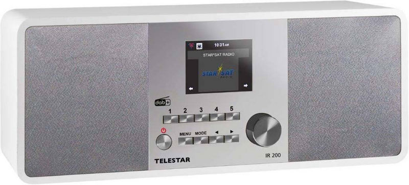 Telestar Digitalradio DAB+UKW IR200 ws Standradio tragbares Radio Audio-Gerät