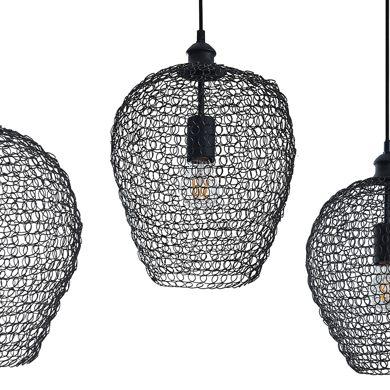 Lindby Benja Pendellampe Hängeleuchte Hängelampe Deckenlampe Dreiflammig Schw214 B-Ware - 4251911710472