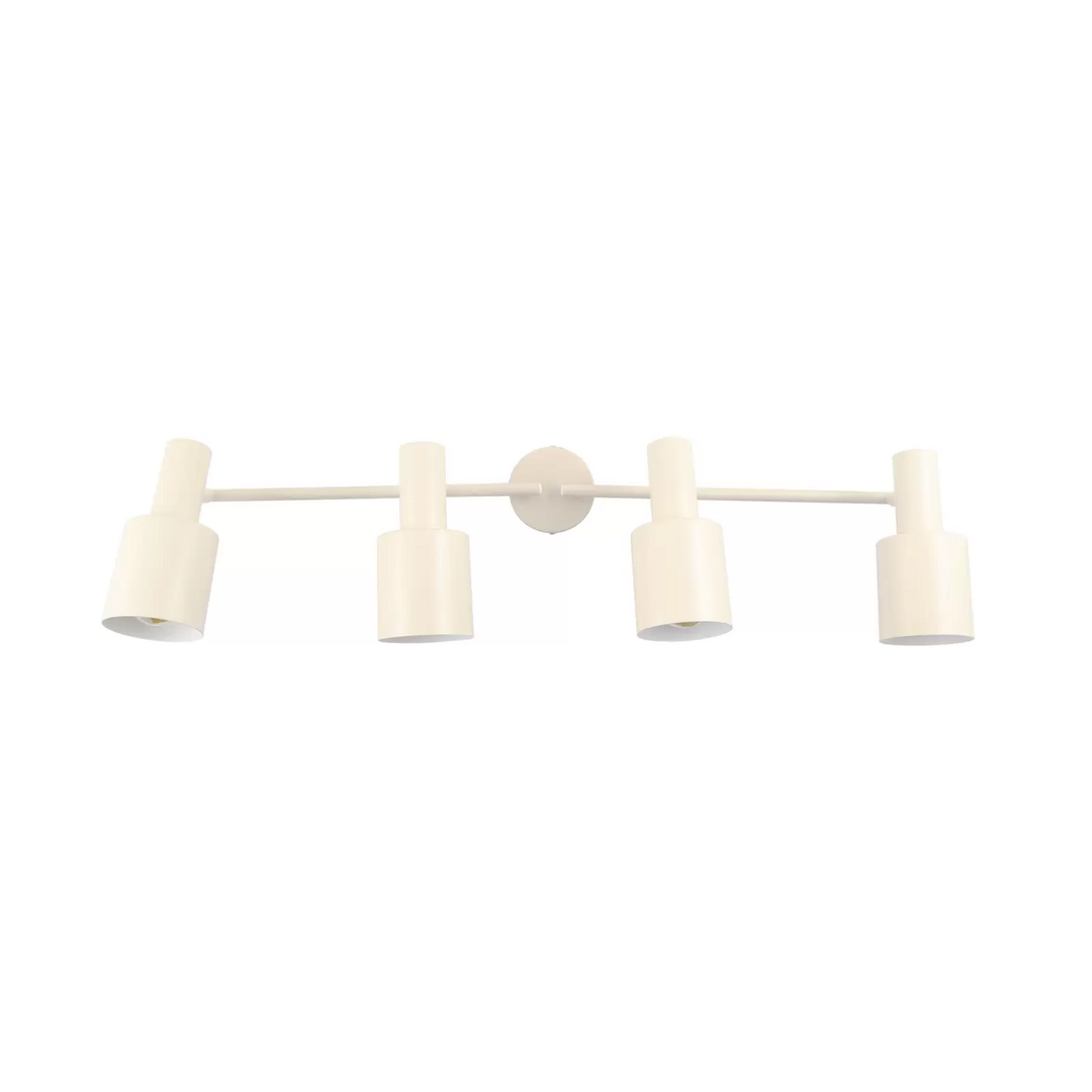 Lindby Deckenstrahler Ovelia beige lang 4-flämmig Deckenlampe Lampe Strahler E27