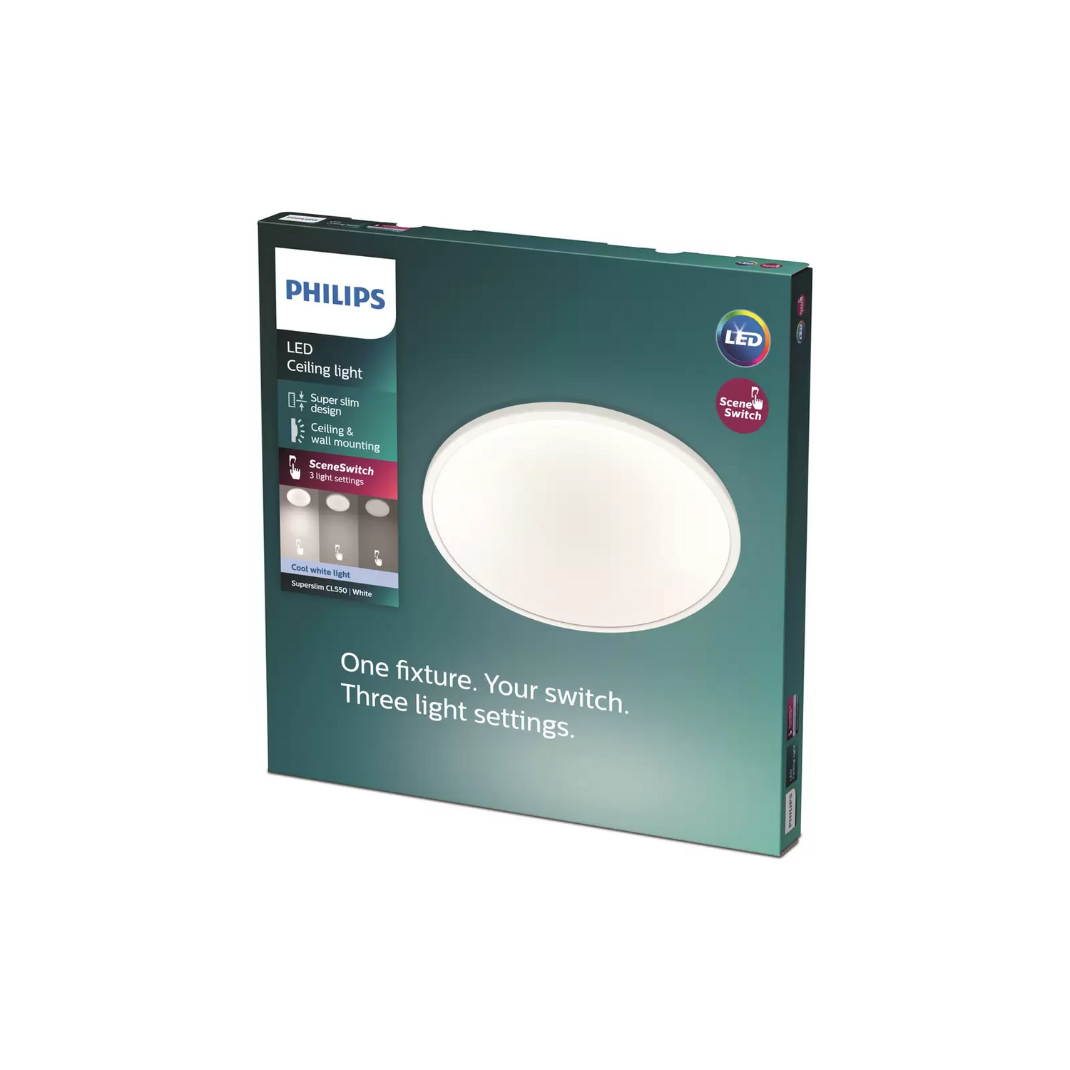 B-Ware Philips Super Slim Led Deckenlampe Deckenleuchte Leuchte Lampe Led Deckenlampe174