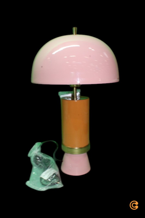 B-Ware Kare Tischleuchte Josy Lampe Stahl Pink Orange Leuchte Tischlampe Dekolicht Hoch