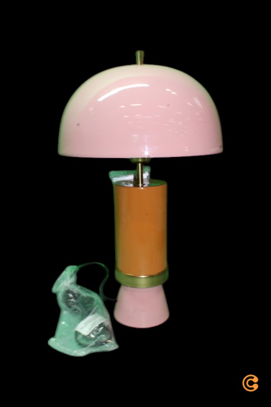 B-Ware Kare Tischleuchte Josy Lampe Stahl Pink Orange Leuchte Tischlampe Dekolicht Hoch