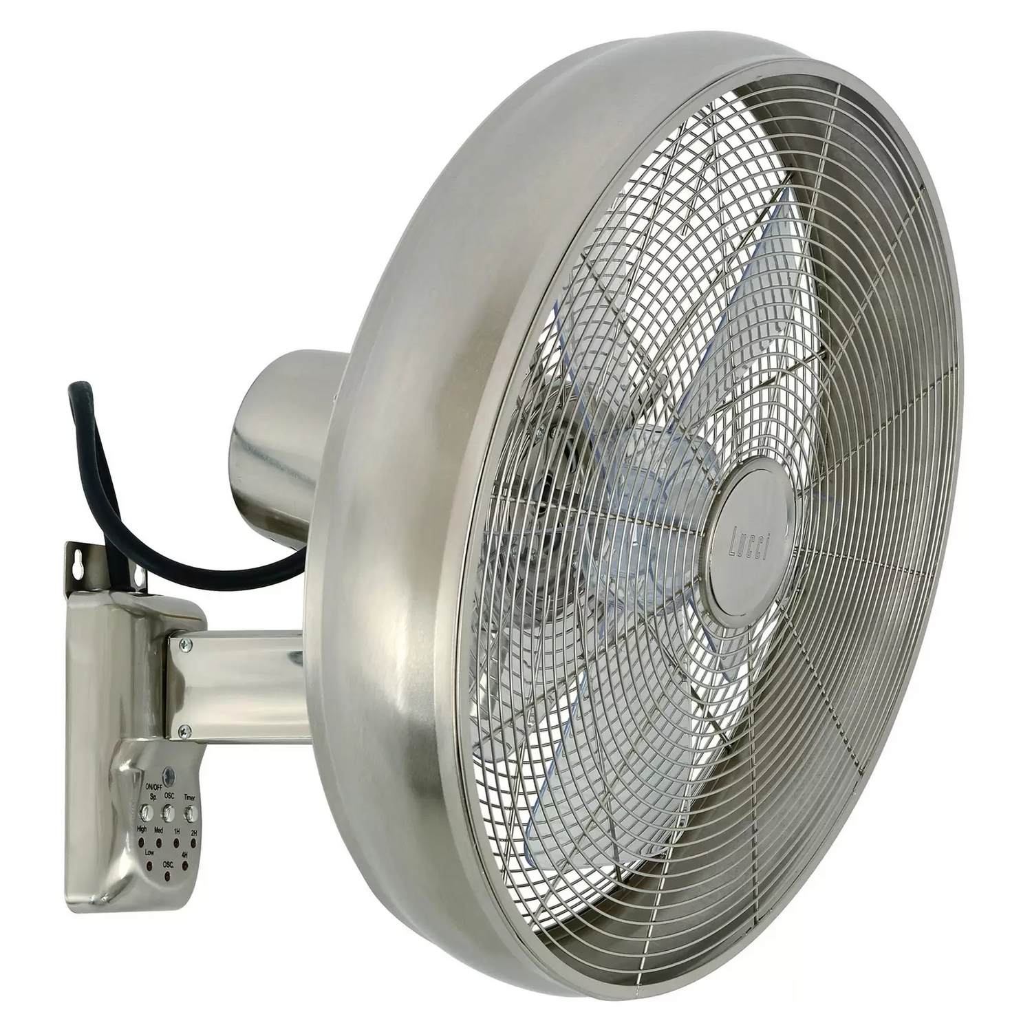 B-Ware Beacon Lighting Wandventilator Breeze Ventilator Lüfter ø 41cm Chrom Klar