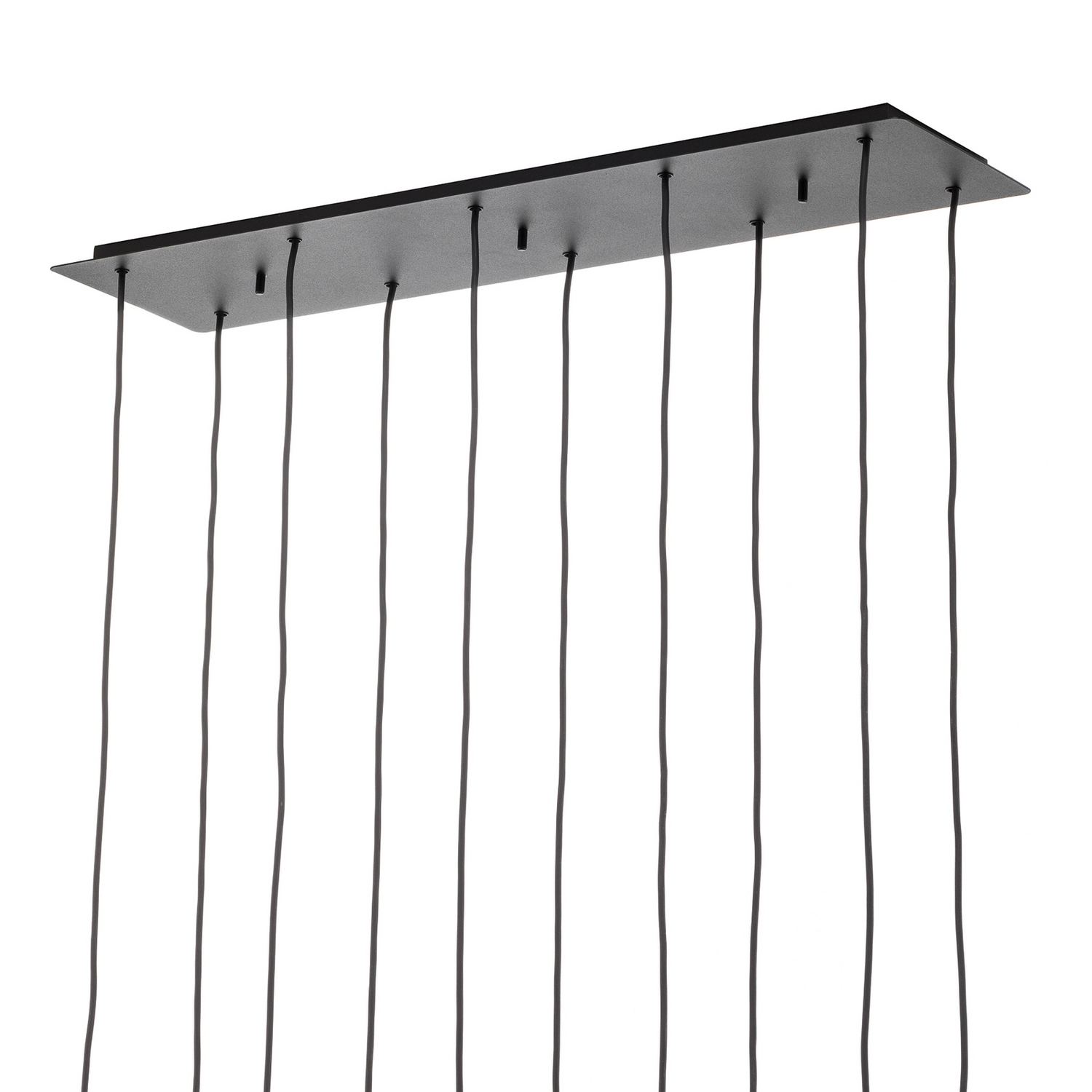 Hängeleuchte Hängeleuchte Lampe Leuchte Licht Laser Zehnflammig Schwarz Stahl B-Ware - 5903139892391