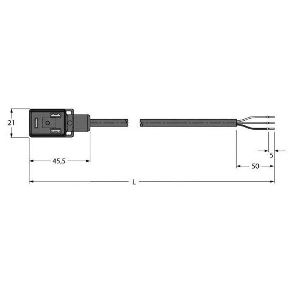 Turck VIS02-S80E-5/TXL Ventilsteckverbinder Bauform BI Leitung Steckverbinder