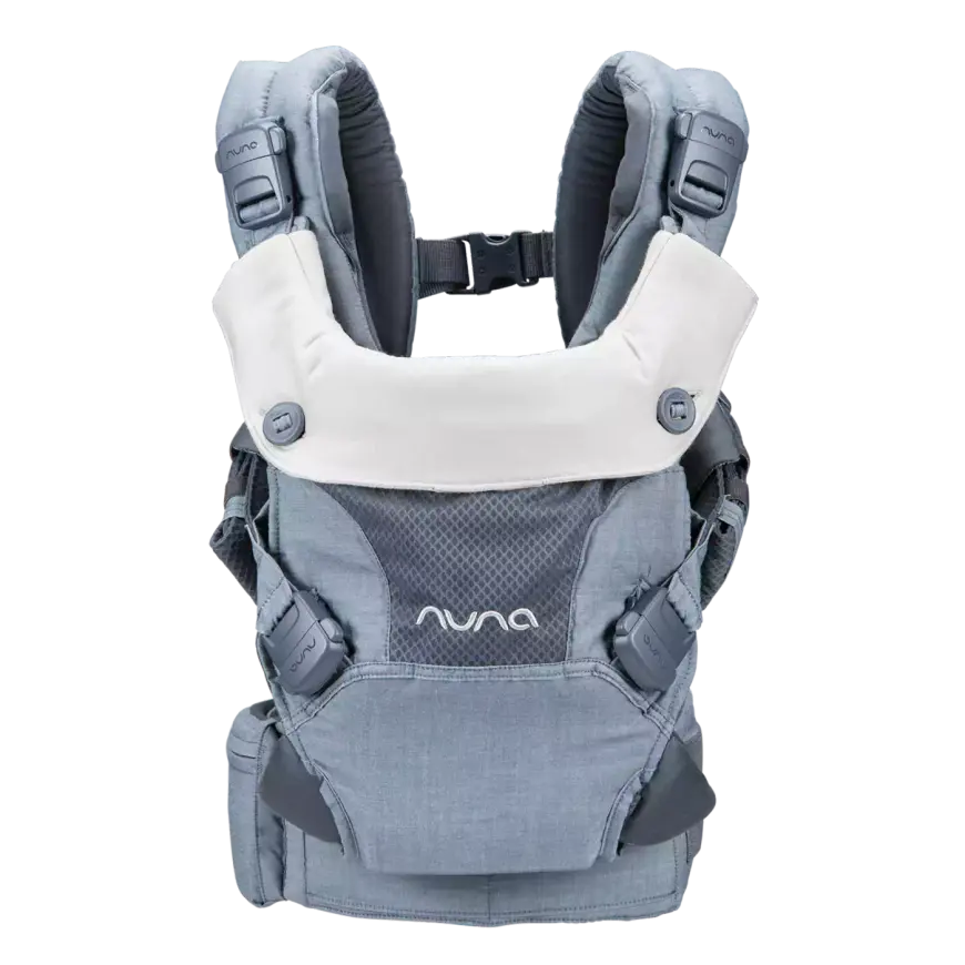 Nuna Cudl Softened Denim Trage Babytrage Kindertrage Neugeboreneneinsatz B-Ware