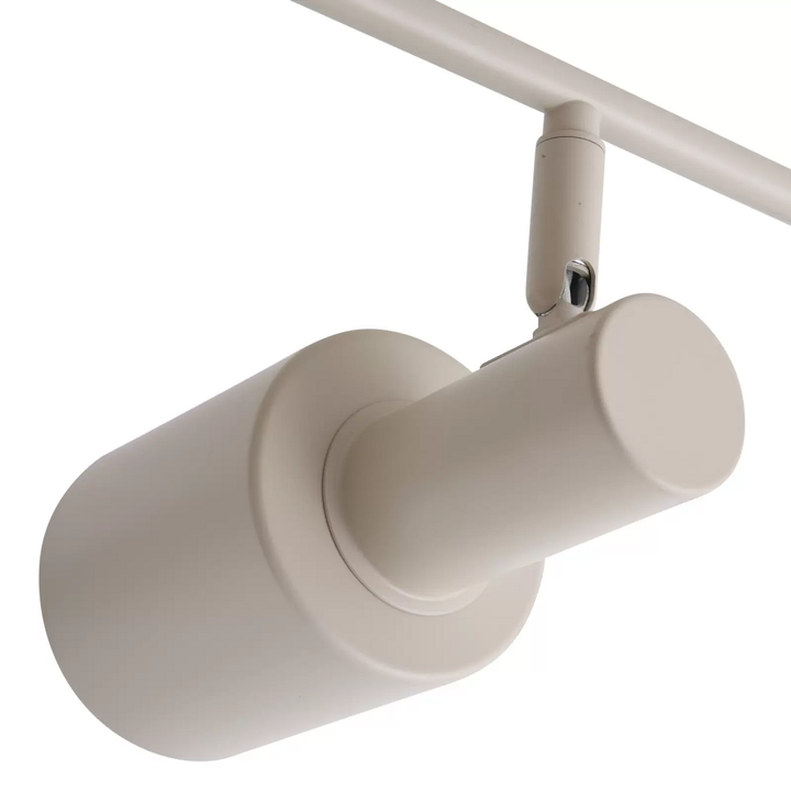 Lindby Deckenstrahler Ovelia beige lang 4-flämmig Deckenlampe Lampe Strahler E27