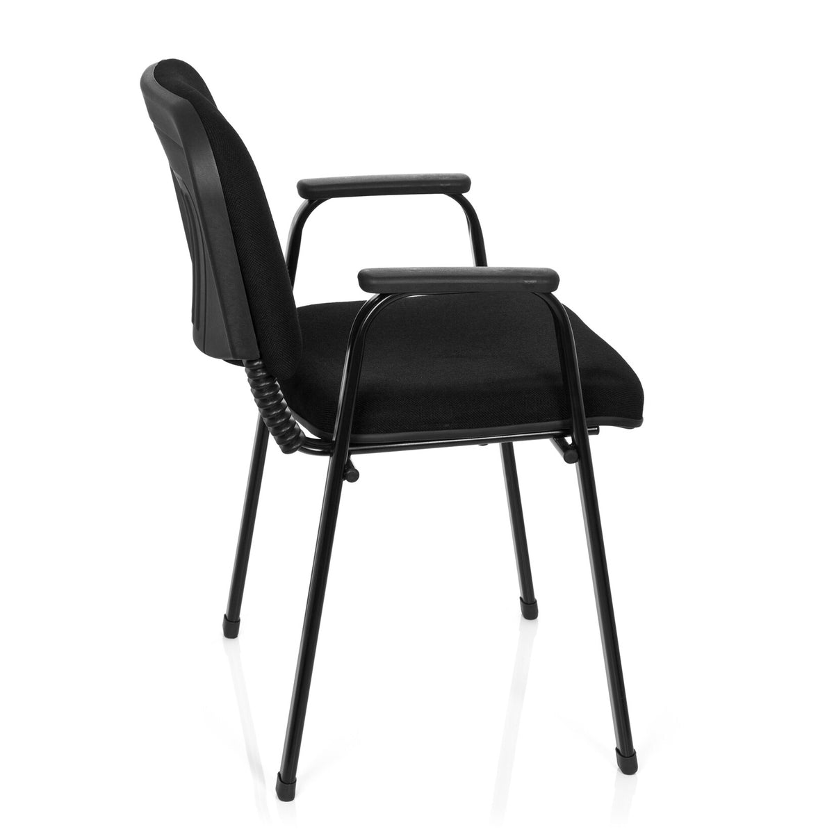hjh OFFICE XT 600 XL Besucherstuhl Lehnstuhl Konferenzstuhl Lounge Stuhl schwarz - 4251084639648
