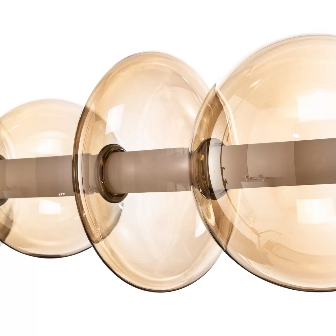Led Hängelampe Daphne Glas Amber Transparent Länge 118 Cm Lampe Leuchte Spot B-Ware - 5902693803492