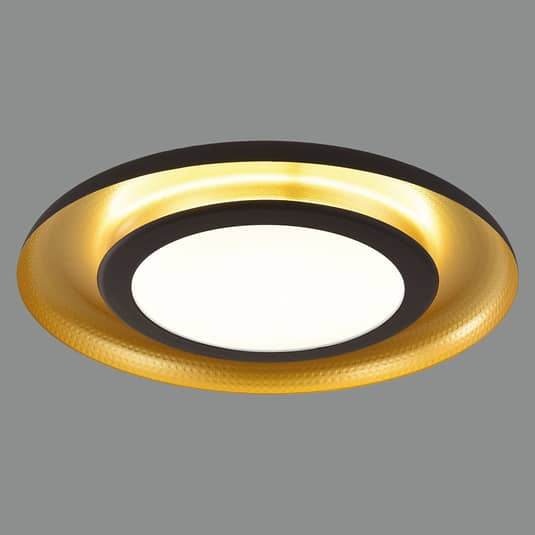ACB ILUMINACIÓN LED-Deckenlampe Shiitake Deckenlampe Deckenlicht schwarz gold