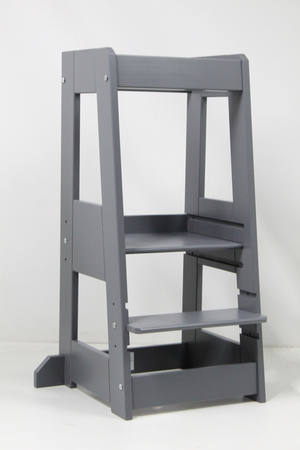B-Ware Ti Ssi Lernturm Felix Kindermöbel Spielturm Kinderturm Holzturm Kinder Buche Grau
