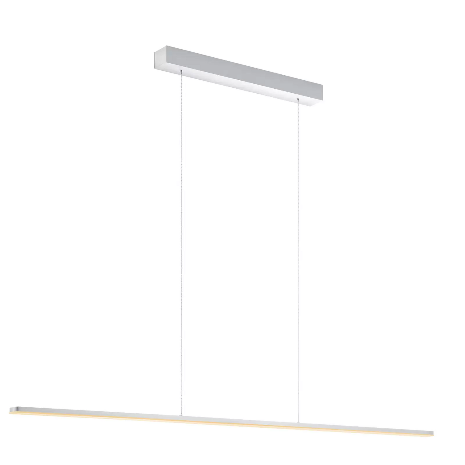 B-Ware Quitani Led Pendelleuchte Margita Länge 148 Cm Silber Deckenlampe Deckenleuc600